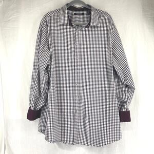 A[X]IST Men’s long sleeve, casual shirt with contrasting cuff, sz 2x